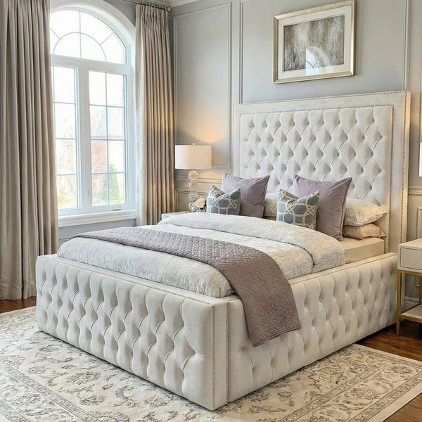 Impress Border Upholstered Bed