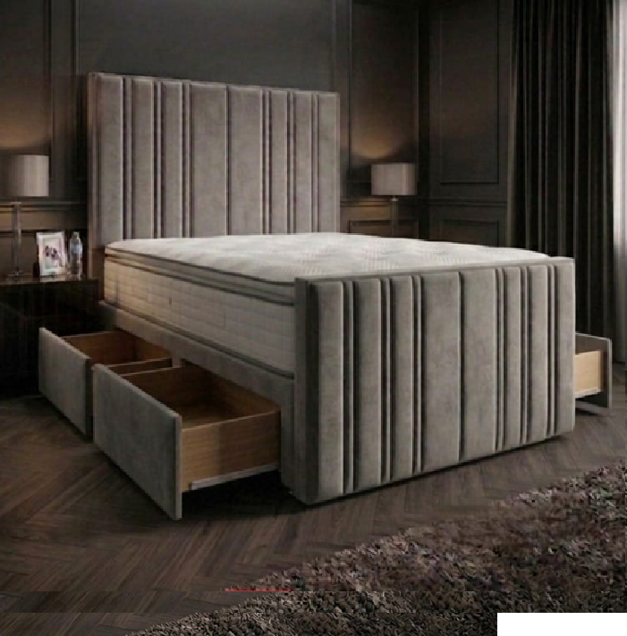 Milano Divan Base: 2 Draw Foot End