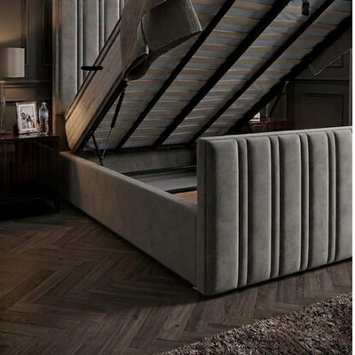 Milano Ottoman - Full Metal Gas Lift up Storage Bedframe