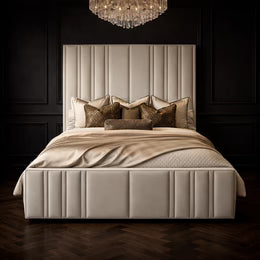 Divan Ottoman: Right Side Solid Storage