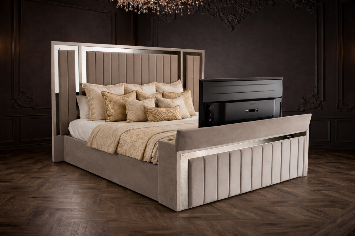 Rhea TV  Bed Frame - Solace Beds