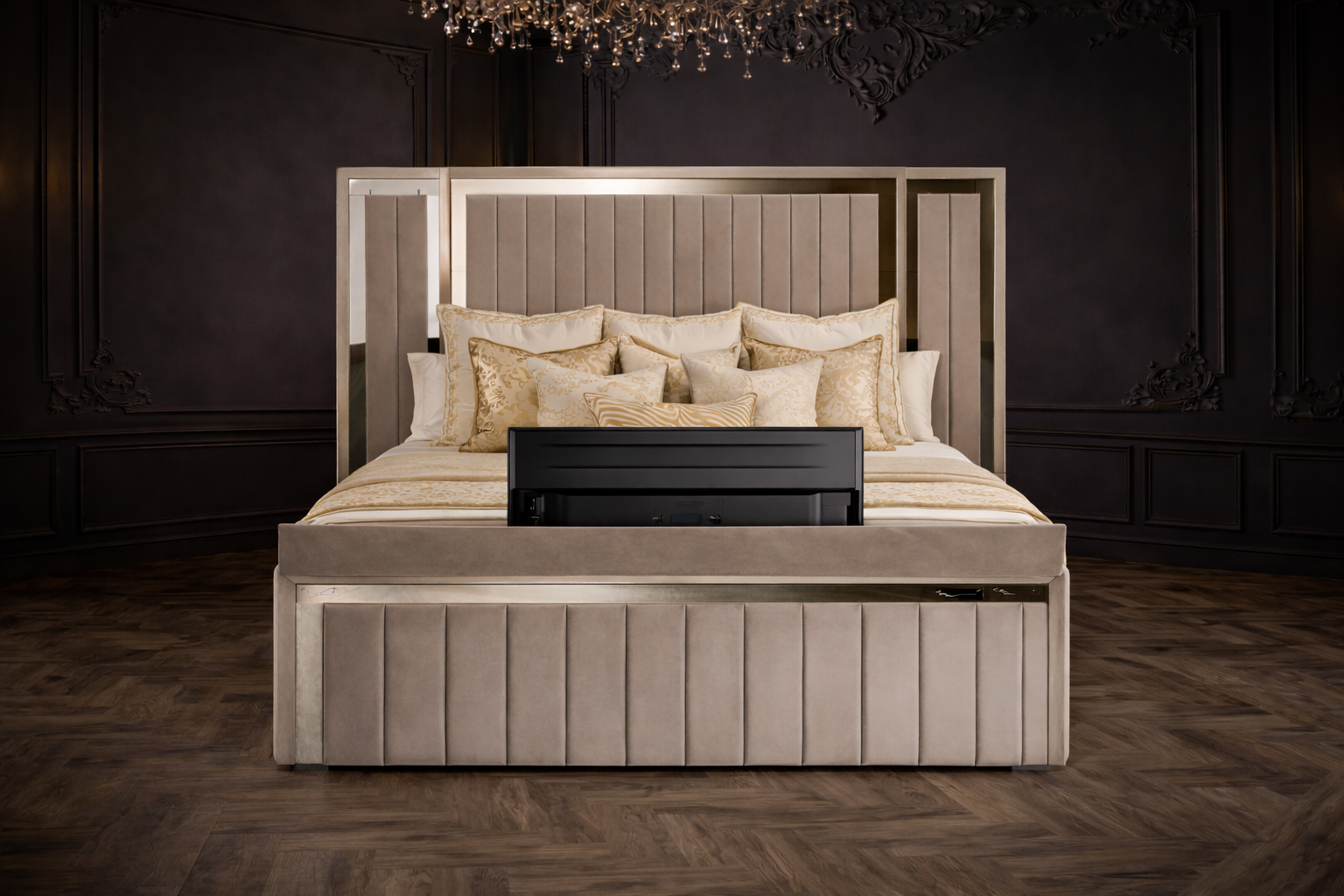 Rhea TV  Bed Frame - Solace Beds