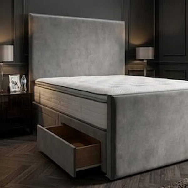 Divan Base: 2 Draw Foot End