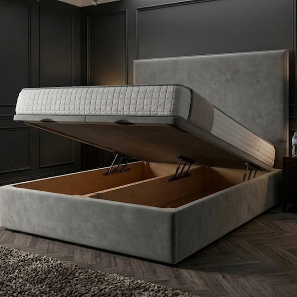 Divan Ottoman: Front Open Solid Storage