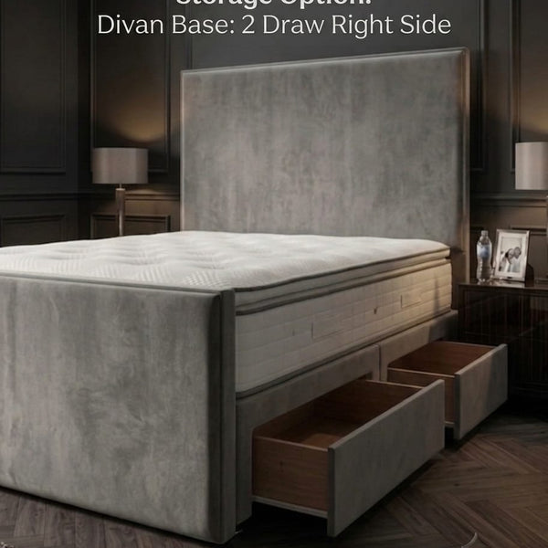 Divan Base : 2 Right Side Draws