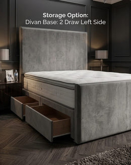 Divan Base: 2 Left Side Draws