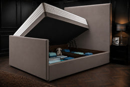 Divan Ottoman: Right Side Solid Storage