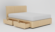 Divan Base: Left Side Drawer Storage