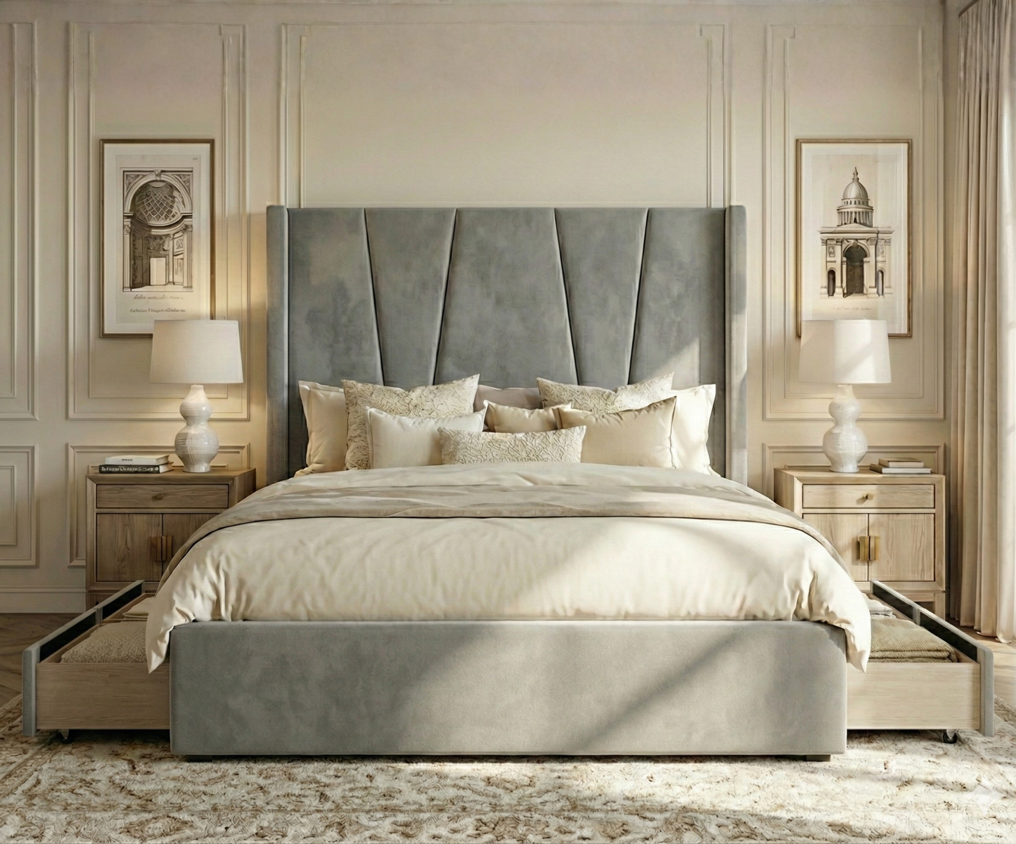 Sienna Wing Divan Bed - Sognare Beds